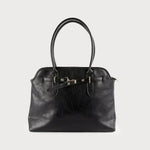 LARGE WORK BAG WITH HANDLES AND METAL CLASP-Accessories- Hometown Style HTS, women's in store and online boutique located in Ingersoll, Ontario