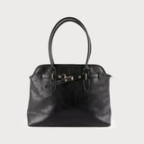 LARGE WORK BAG WITH HANDLES AND METAL CLASP-Accessories- Hometown Style HTS, women's in store and online boutique located in Ingersoll, Ontario