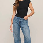 SOFT TRACE SECOND SKIN TOP - Black-Casual Tops- Hometown Style HTS, women's in store and online boutique located in Ingersoll, Ontario