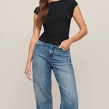 SOFT TRACE SECOND SKIN TOP - Black-Casual Tops- Hometown Style HTS, women's in store and online boutique located in Ingersoll, Ontario