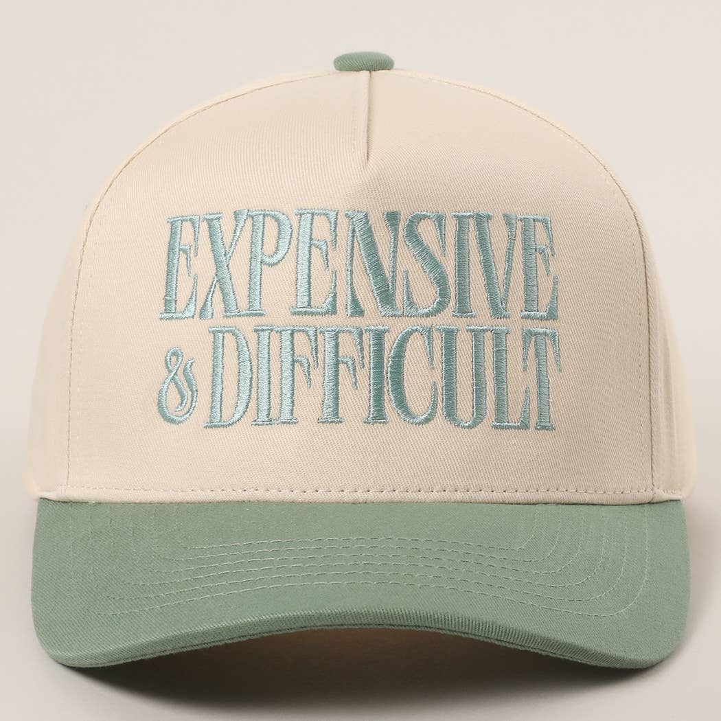 EXPENSIVE and DIFFICULT Embroidered Trucker Hat-Hat- Hometown Style HTS, women's in store and online boutique located in Ingersoll, Ontario