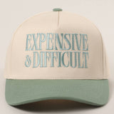 EXPENSIVE and DIFFICULT Embroidered Trucker Hat-Hat- Hometown Style HTS, women's in store and online boutique located in Ingersoll, Ontario