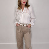 Flora Textured Blouse-Blouses- Hometown Style HTS, women's in store and online boutique located in Ingersoll, Ontario