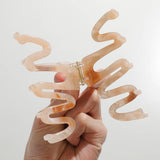 Large Squiggle Claw Clip-hair accessories- Hometown Style HTS, women's in store and online boutique located in Ingersoll, Ontario