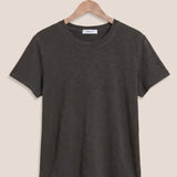FOUNDATION SLUB TEE - Black Sand-Casual Tops- Hometown Style HTS, women's in store and online boutique located in Ingersoll, Ontario