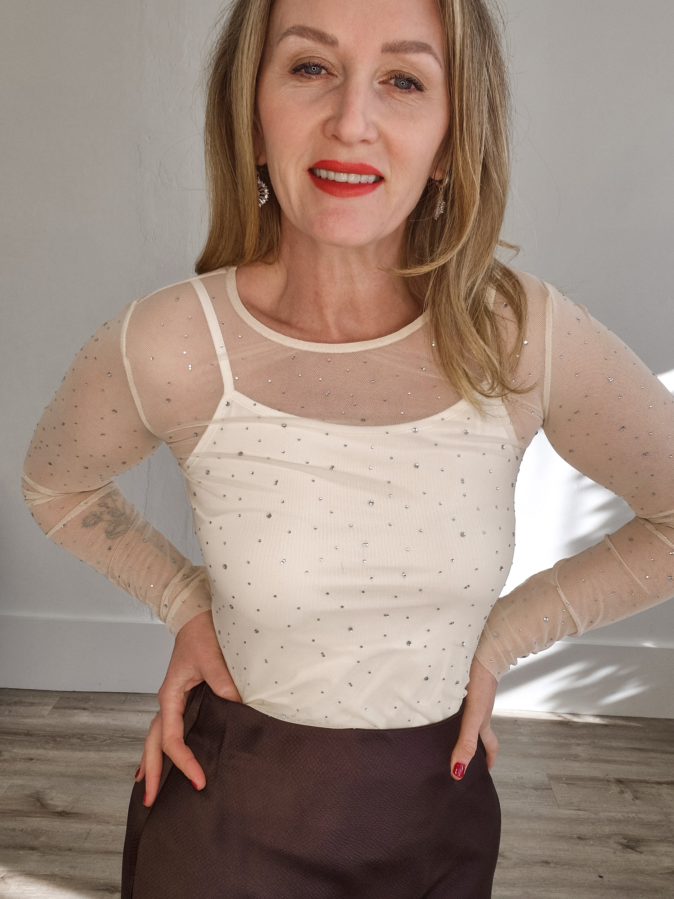 Stinna Long Sleeve - Turtledove-blouse- Hometown Style HTS, women's in store and online boutique located in Ingersoll, Ontario