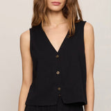 NOELLE JERSEY TOP - Black-Casual Tops- Hometown Style HTS, women's in store and online boutique located in Ingersoll, Ontario