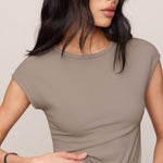 SOFT TRACE SECOND SKIN TOP - Wild Mushroom-Casual Tops- Hometown Style HTS, women's in store and online boutique located in Ingersoll, Ontario