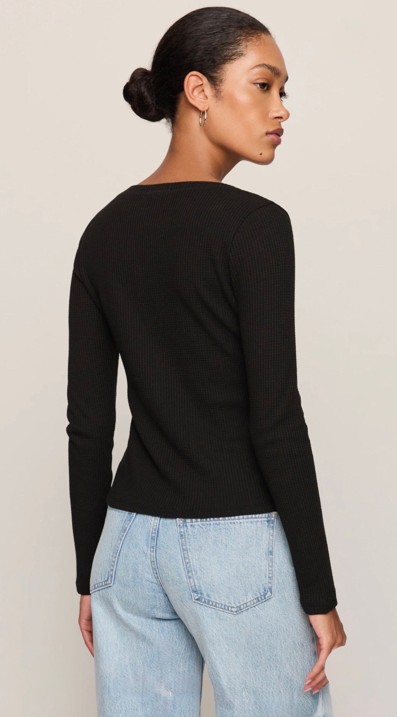 ALBANY WAFFLE BUTTON UP TOP-Casual Tops- Hometown Style HTS, women's in store and online boutique located in Ingersoll, Ontario