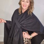 Large and Warm Solid Shawl-Accessories- Hometown Style HTS, women's in store and online boutique located in Ingersoll, Ontario