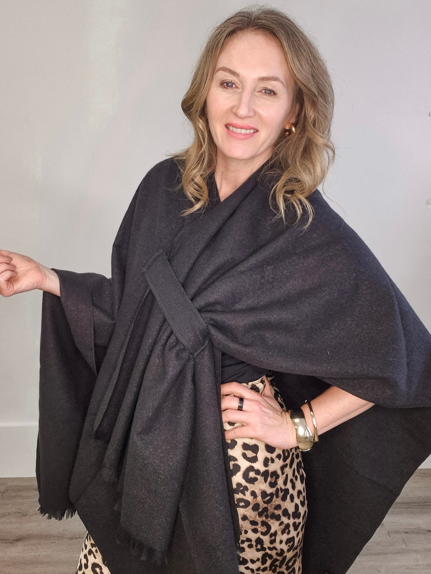 Large and Warm Solid Shawl-Accessories- Hometown Style HTS, women's in store and online boutique located in Ingersoll, Ontario