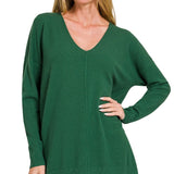 Essential Winter Sweater - Dark Green-sweater- Hometown Style HTS, women's in store and online boutique located in Ingersoll, Ontario