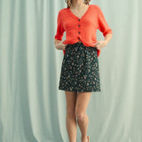 Floral Mini Skirt - Green-Skirt- Hometown Style HTS, women's in store and online boutique located in Ingersoll, Ontario