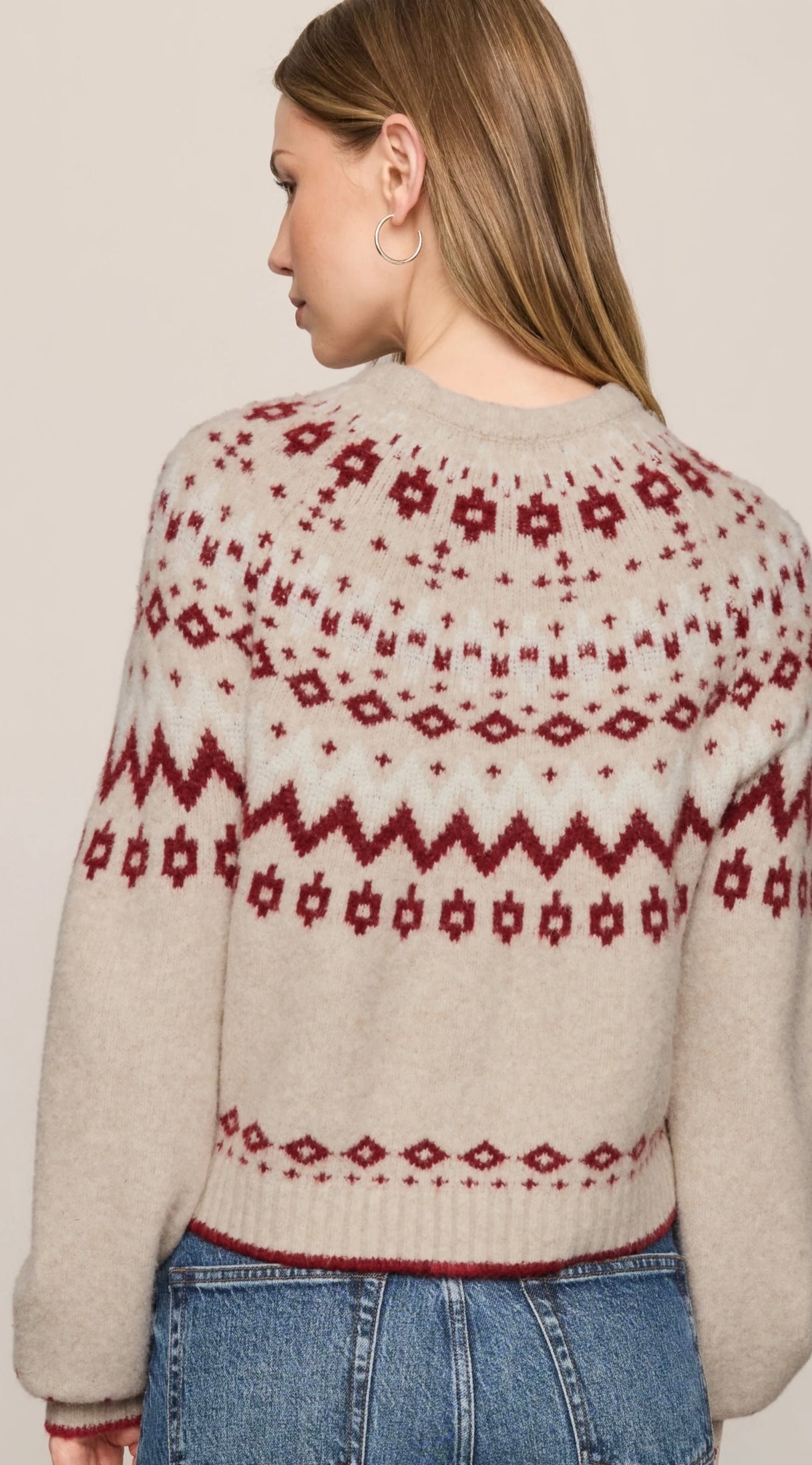 STRING THE LIGHTS SWEATER- Oatmeal Heather-Sweaters and Cardigans- Hometown Style HTS, women's in store and online boutique located in Ingersoll, Ontario