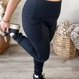 Up Tight Leggings - Onyx-leggings- Hometown Style HTS, women's in store and online boutique located in Ingersoll, Ontario