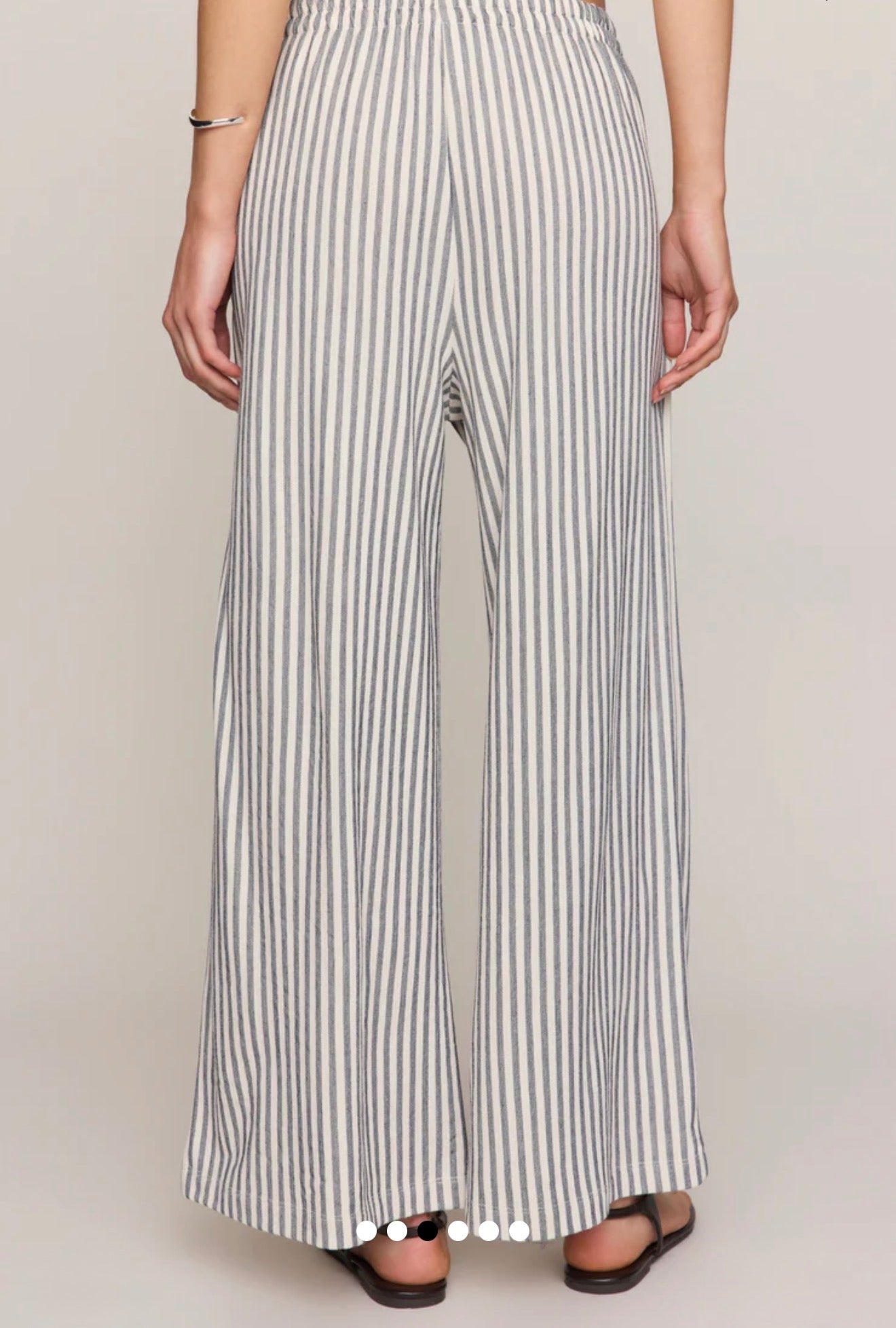 SCOUT KNIT STRIPED PANT - Eclipse-Bottoms- Hometown Style HTS, women's in store and online boutique located in Ingersoll, Ontario