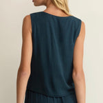 CHARLI TOP - Navy-Casual Tops- Hometown Style HTS, women's in store and online boutique located in Ingersoll, Ontario