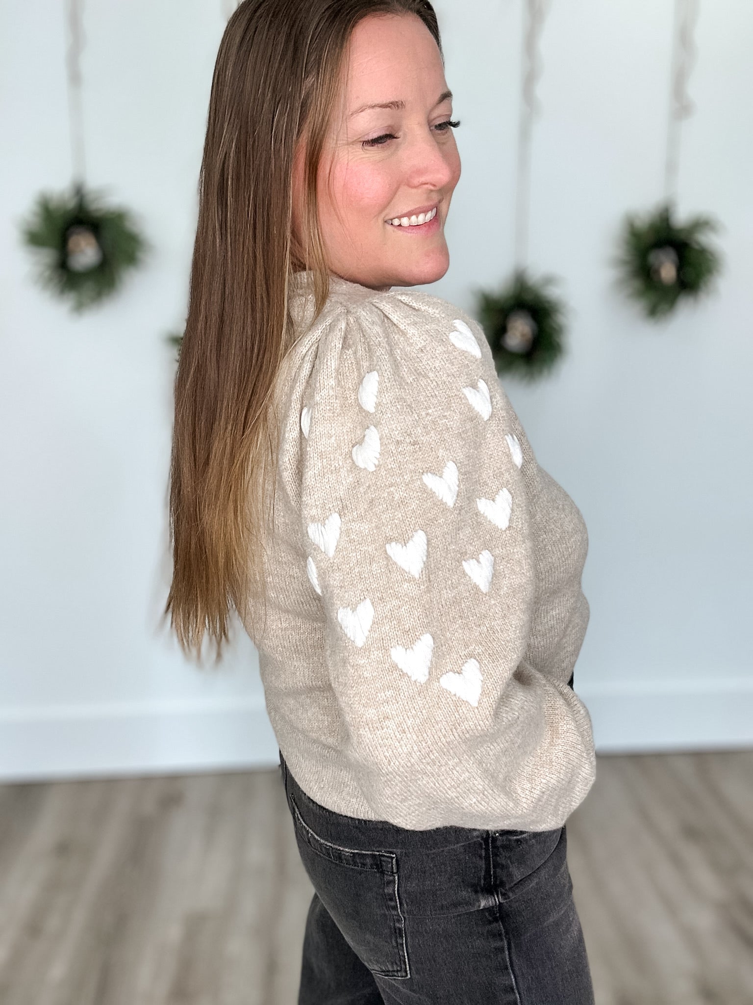 Revello Sweater - Beige-Sweaters and Cardigans- Hometown Style HTS, women's in store and online boutique located in Ingersoll, Ontario