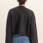 Knitted Shrug Sweater- Black-Casual Tops- Hometown Style HTS, women's in store and online boutique located in Ingersoll, Ontario