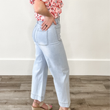 Soft Washed Wide Leg Pants - Denim-Pants- Hometown Style HTS, women's in store and online boutique located in Ingersoll, Ontario