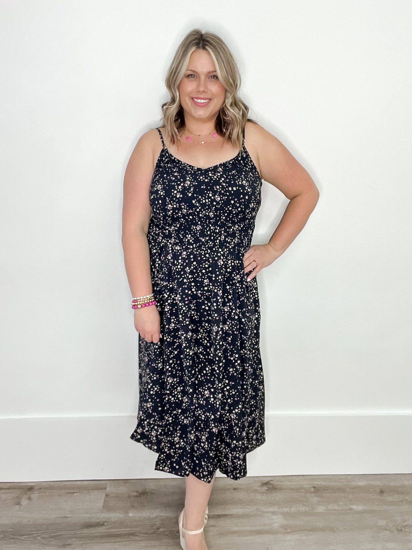 Jacqueline Smocked Dress-Special Occasion Dresses- Hometown Style HTS, women's in store and online boutique located in Ingersoll, Ontario