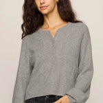 WESTMONT HENLEY SWEATER-Sweaters and Cardigans- Hometown Style HTS, women's in store and online boutique located in Ingersoll, Ontario