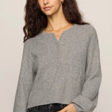 WESTMONT HENLEY SWEATER-Sweaters and Cardigans- Hometown Style HTS, women's in store and online boutique located in Ingersoll, Ontario