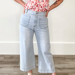 Soft Washed Wide Leg Pants - Denim-Pants- Hometown Style HTS, women's in store and online boutique located in Ingersoll, Ontario