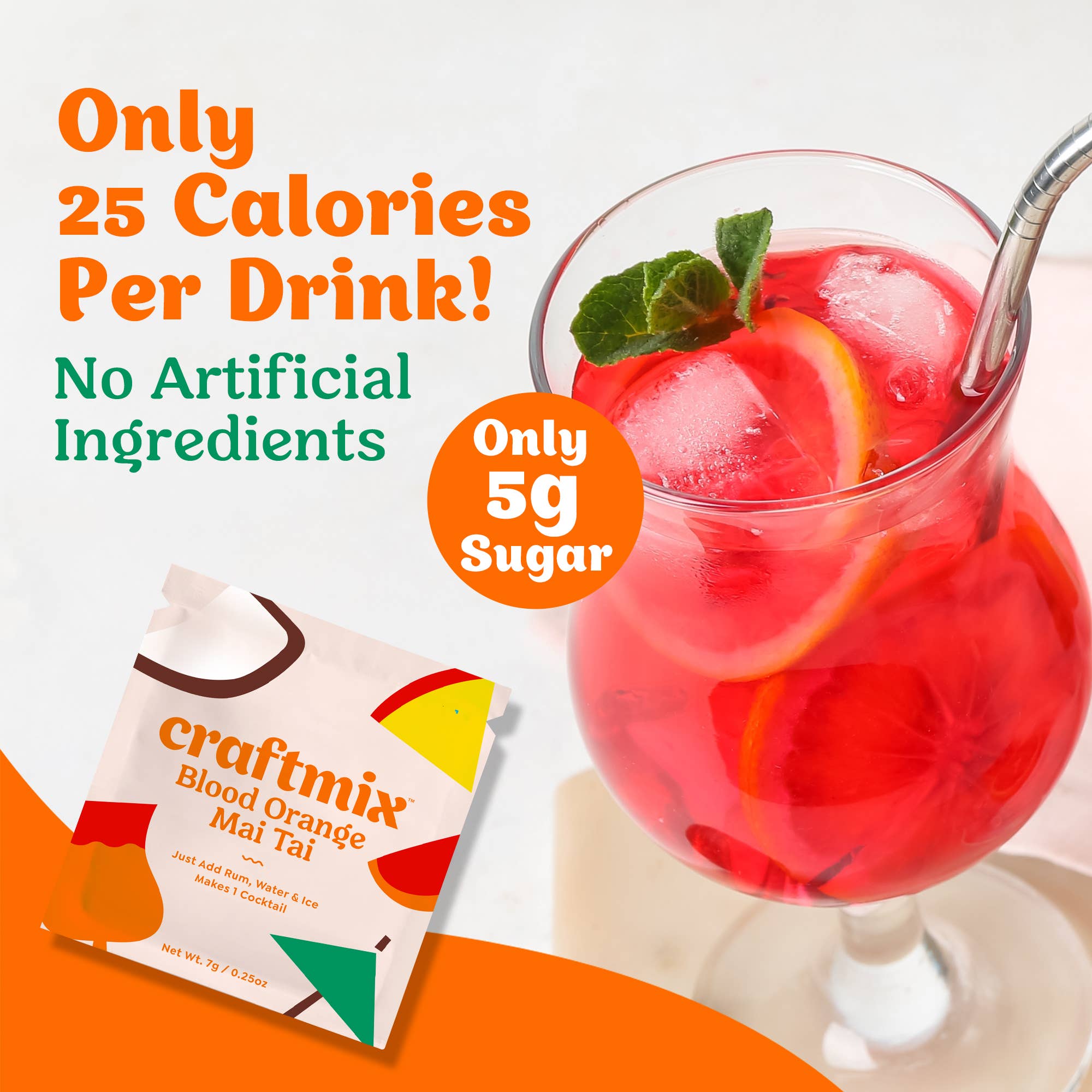Blood Orange Mai Tai Cocktail / Mocktail Mixer - 24ct Caddy- Hometown Style HTS, women's in store and online boutique located in Ingersoll, Ontario