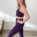 Bestie Leggings - Grape-leggings- Hometown Style HTS, women's in store and online boutique located in Ingersoll, Ontario