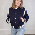 Power Play Varsity Jacket-Coat & Jackets- Hometown Style HTS, women's in store and online boutique located in Ingersoll, Ontario