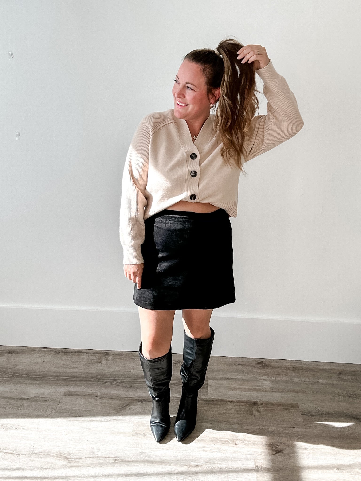 Monterey Sweater - Beige-Sweater- Hometown Style HTS, women's in store and online boutique located in Ingersoll, Ontario