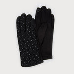 SOFT GLOVES DECORATED WITH SMALL CRYSTALS-glove- Hometown Style HTS, women's in store and online boutique located in Ingersoll, Ontario