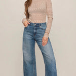 AVERY SWEATER TOP - Cream-Blouses- Hometown Style HTS, women's in store and online boutique located in Ingersoll, Ontario