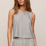 SLOANE KNIT STRIPED TOP - Eclipse-Casual Tops- Hometown Style HTS, women's in store and online boutique located in Ingersoll, Ontario