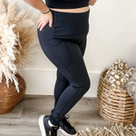 Up Tight Leggings - Onyx-leggings- Hometown Style HTS, women's in store and online boutique located in Ingersoll, Ontario