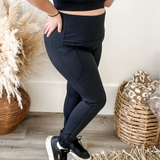 Up Tight Leggings - Onyx-leggings- Hometown Style HTS, women's in store and online boutique located in Ingersoll, Ontario