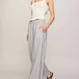 SCOUT KNIT STRIPED PANT - Eclipse-Bottoms- Hometown Style HTS, women's in store and online boutique located in Ingersoll, Ontario
