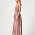 Halter Maxi Dress - Rose Water-dresses- Hometown Style HTS, women's in store and online boutique located in Ingersoll, Ontario