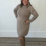 NONINA DRESS 2 - Caribou Melange-Casual Dresses- Hometown Style HTS, women's in store and online boutique located in Ingersoll, Ontario