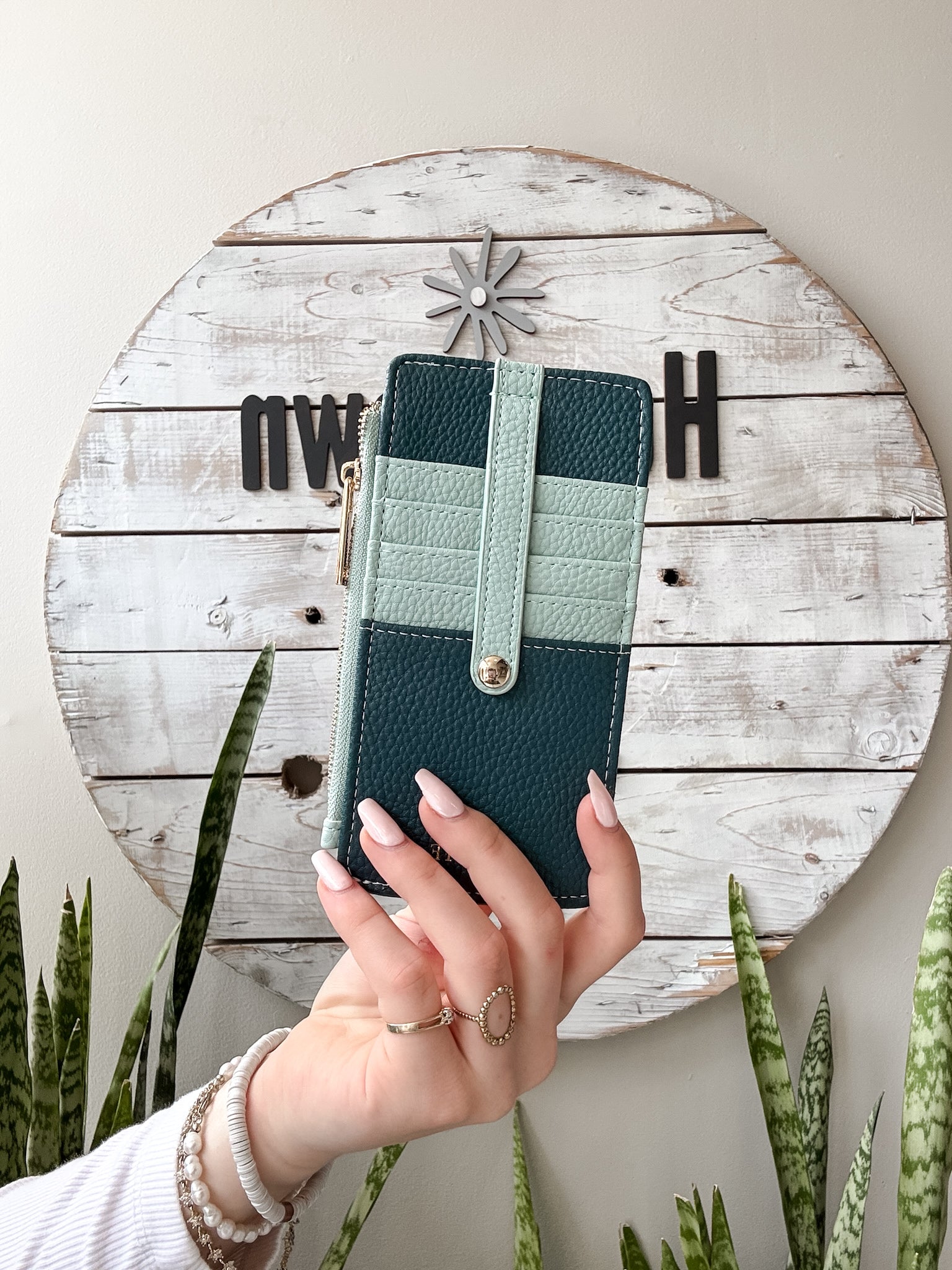 Essentials Only -Zippered Wallet-wall- Hometown Style HTS, women's in store and online boutique located in Ingersoll, Ontario