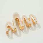 Large Squiggle Metal Claw Clip-Accessories- Hometown Style HTS, women's in store and online boutique located in Ingersoll, Ontario