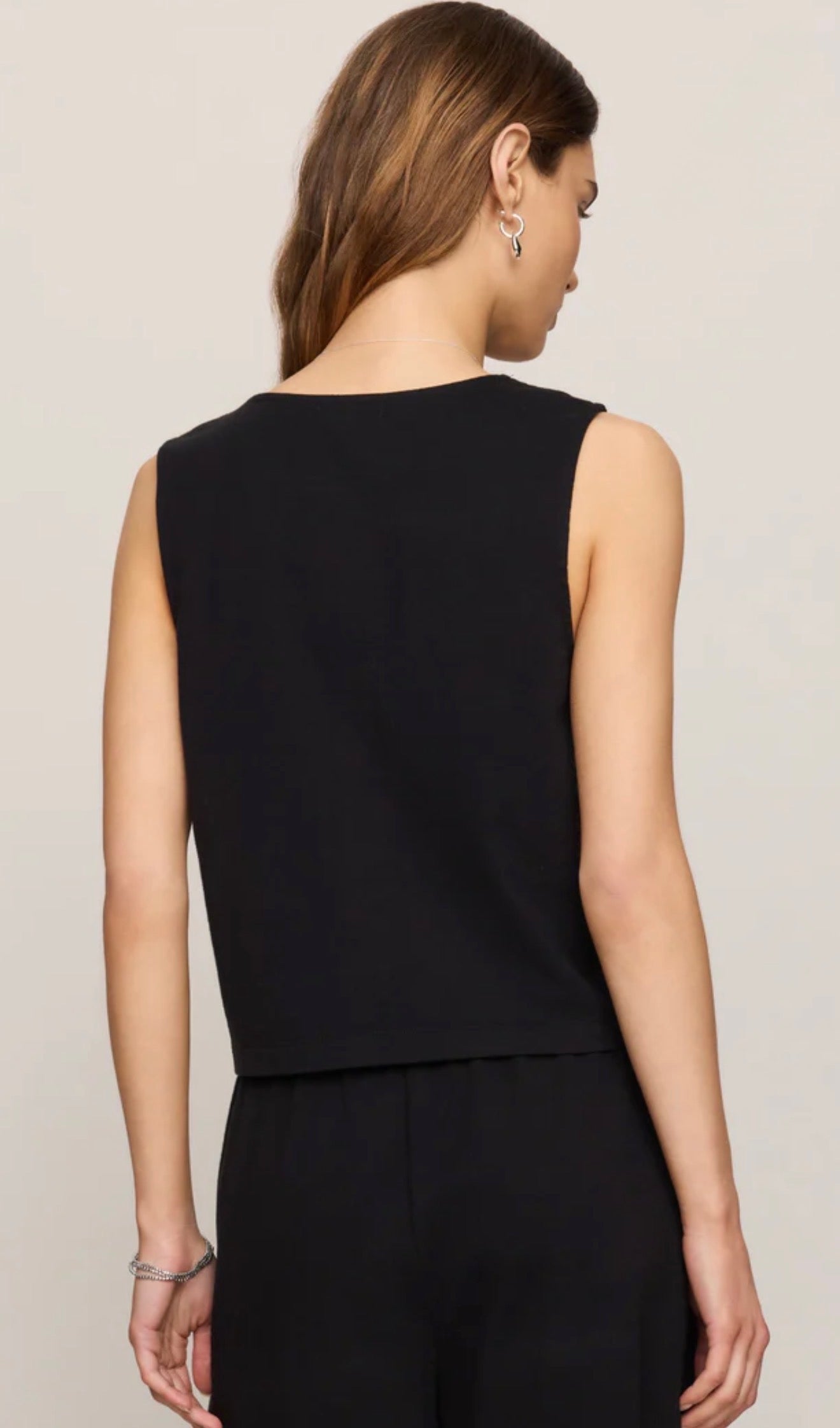 NOELLE JERSEY TOP - Black-Casual Tops- Hometown Style HTS, women's in store and online boutique located in Ingersoll, Ontario