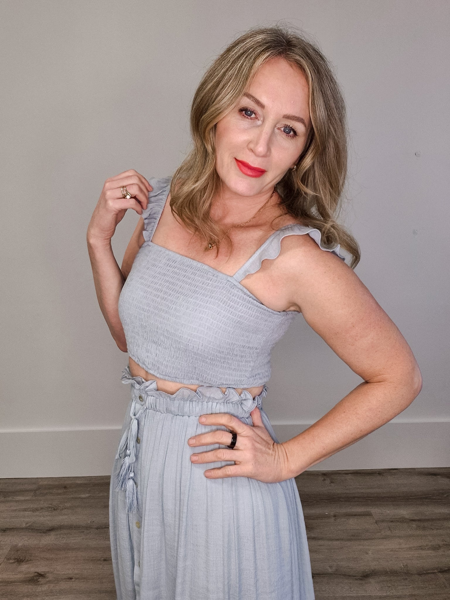 Two Piece Set - Aqua-set- Hometown Style HTS, women's in store and online boutique located in Ingersoll, Ontario