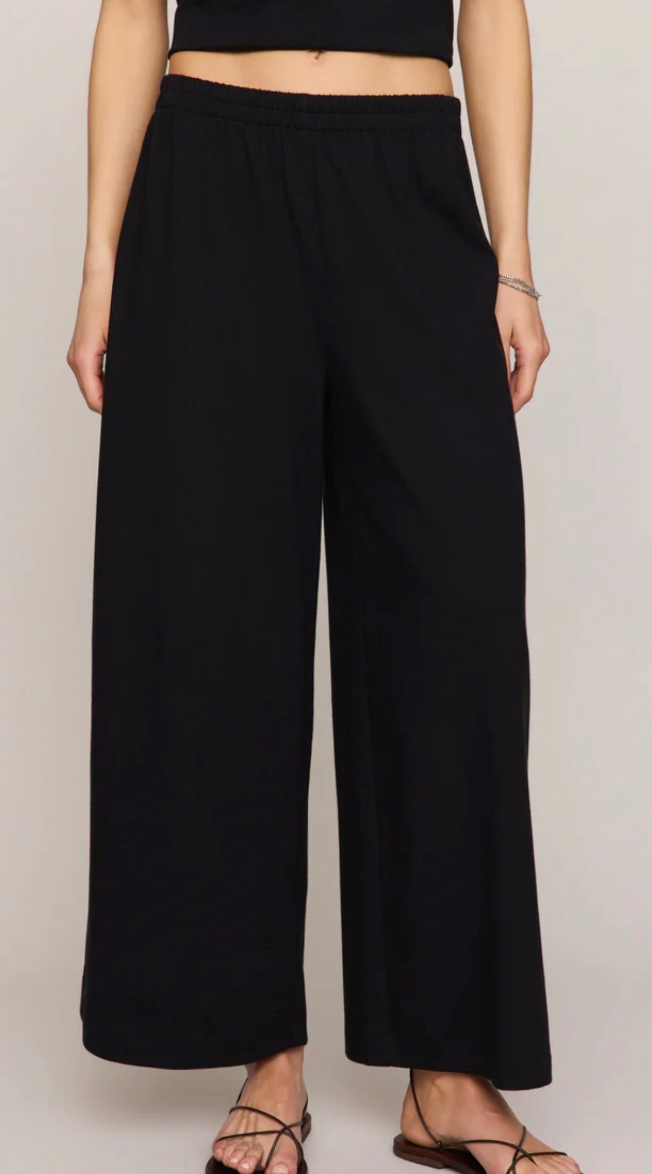 SCOUT JERSEY CROP FLARE PANT-Bottoms- Hometown Style HTS, women's in store and online boutique located in Ingersoll, Ontario