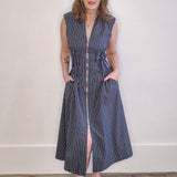 Skye Zip Front Dress - Navy-Casual Dresses- Hometown Style HTS, women's in store and online boutique located in Ingersoll, Ontario