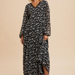 Floral Lace Maxi Dress - Black-dress- Hometown Style HTS, women's in store and online boutique located in Ingersoll, Ontario