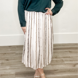 Chain Pleated Midi Skirt-skirt- Hometown Style HTS, women's in store and online boutique located in Ingersoll, Ontario