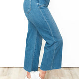 Cropped Straight Leg Jeans-denim- Hometown Style HTS, women's in store and online boutique located in Ingersoll, Ontario