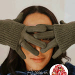 Ribbed Wrist Warmer Gloves-gift- Hometown Style HTS, women's in store and online boutique located in Ingersoll, Ontario